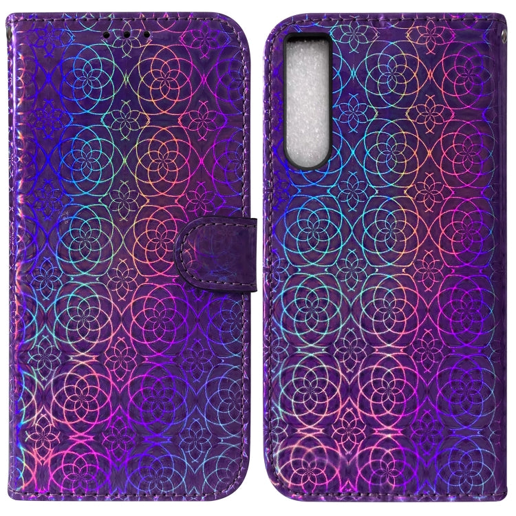 For Sony Xperia 10 IV 2023 Colorful Magnetic Buckle Leather Phone Case