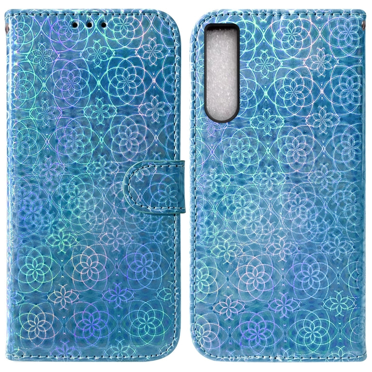 For Sony Xperia 10 IV 2023 Colorful Magnetic Buckle Leather Phone Case