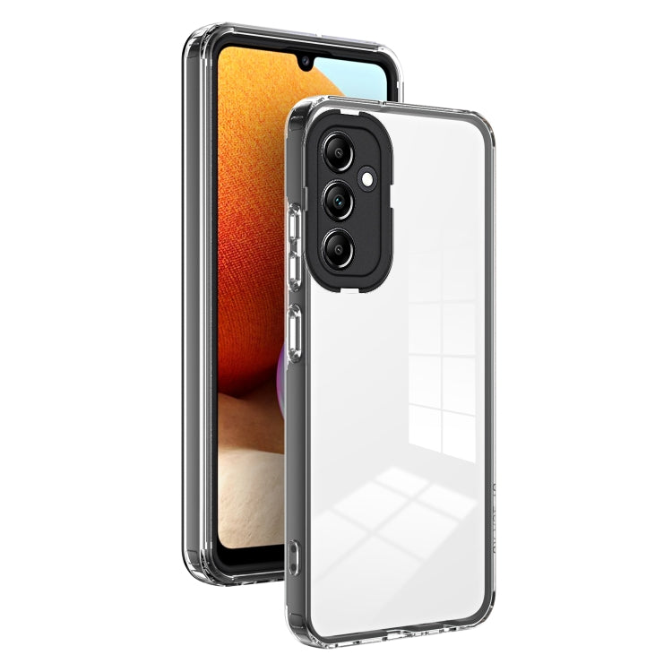 For Samsung Galaxy A54 5G 3 in 1 Clear TPU Color PC Frame Phone Case