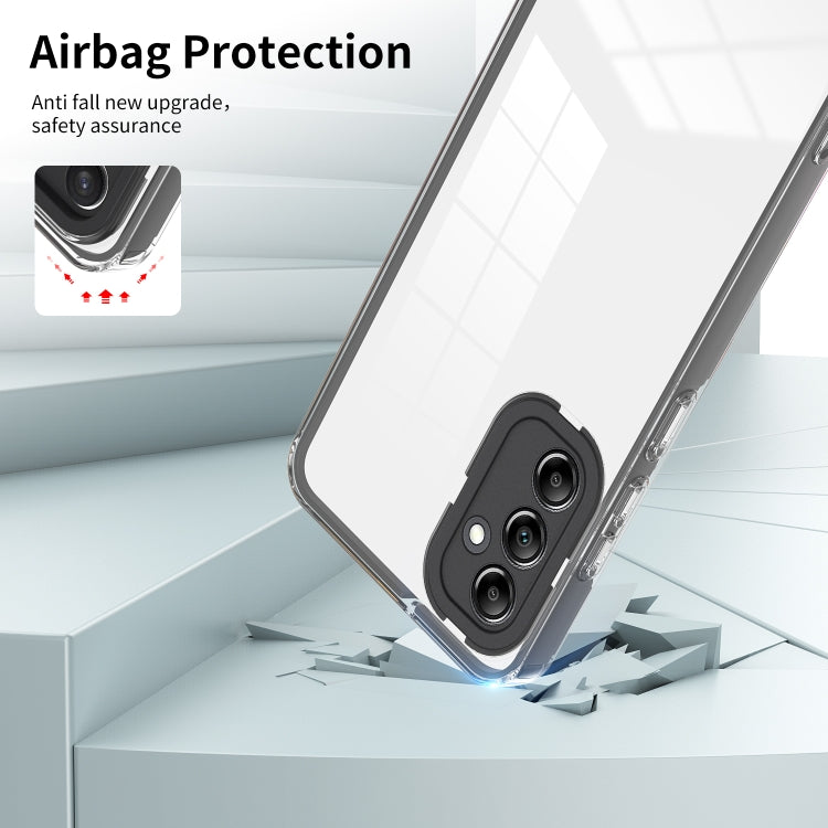 For Samsung Galaxy A54 5G 3 in 1 Clear TPU Color PC Frame Phone Case