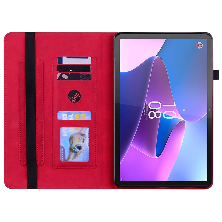 For Lenovo Tab P11 Pro Gen 2 11.2 Skin Feel Solid Color Zipper Leather Tablet Case
