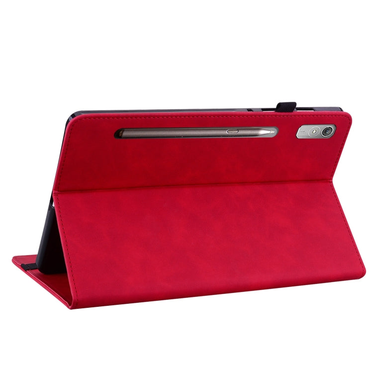 For Lenovo Tab P11 Pro Gen 2 11.2 Skin Feel Solid Color Zipper Leather Tablet Case