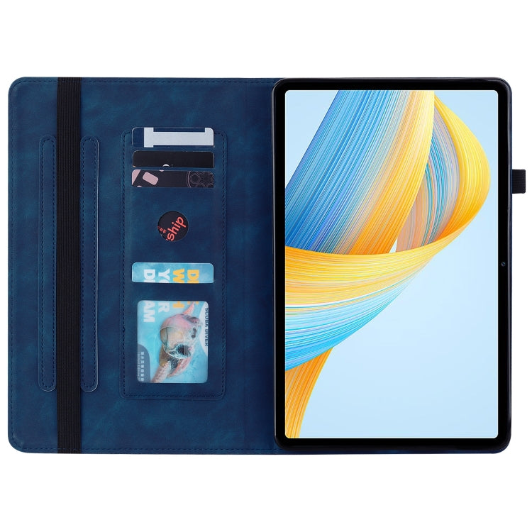 For Honor Pad V8 Pro Skin Feel Solid Color Zipper Leather Tablet Case