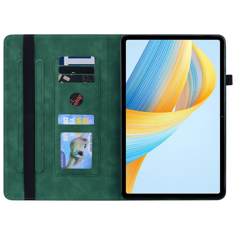 For Honor Pad V8 Pro Skin Feel Solid Color Zipper Leather Tablet Case