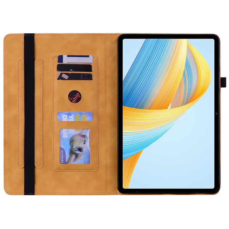 For Honor Pad V8 Pro Skin Feel Solid Color Zipper Leather Tablet Case