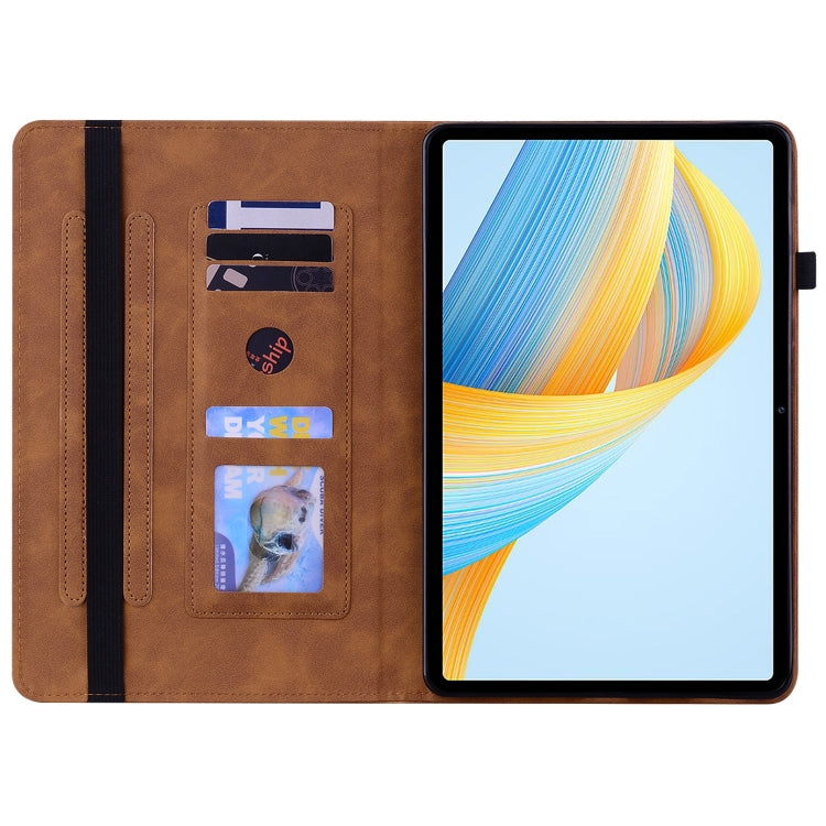 For Honor Pad V8 Pro Skin Feel Solid Color Zipper Leather Tablet Case