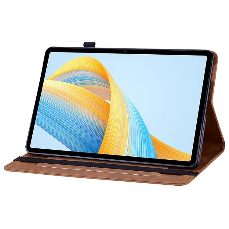 For Honor Pad V8 Pro Skin Feel Solid Color Zipper Leather Tablet Case