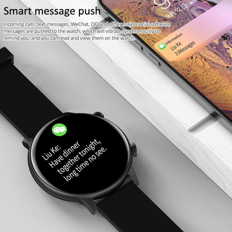 HT12 1.32 inch Silicone Band IP67 Waterproof Smart Watch, Support Bluetooth Calling / Sleep Monitoring