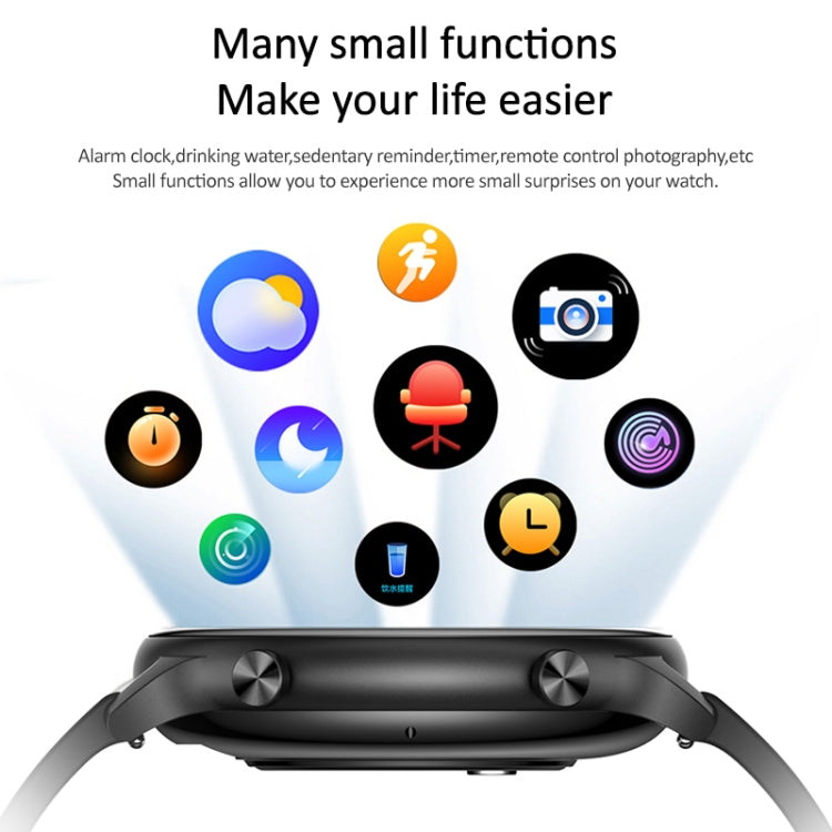 HT12 1.32 inch Steel Band IP67 Waterproof Smart Watch, Support Bluetooth Calling / Sleep Monitoring