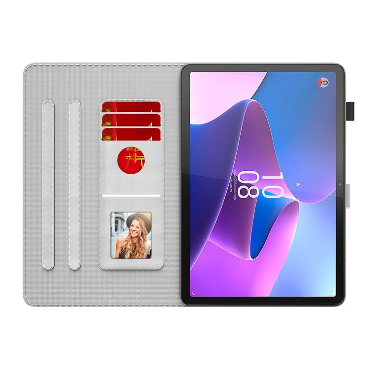 For Lenovo Tab P11 Gen 2 11.5 Watercolor Pattern Flip Leather Tablet Case