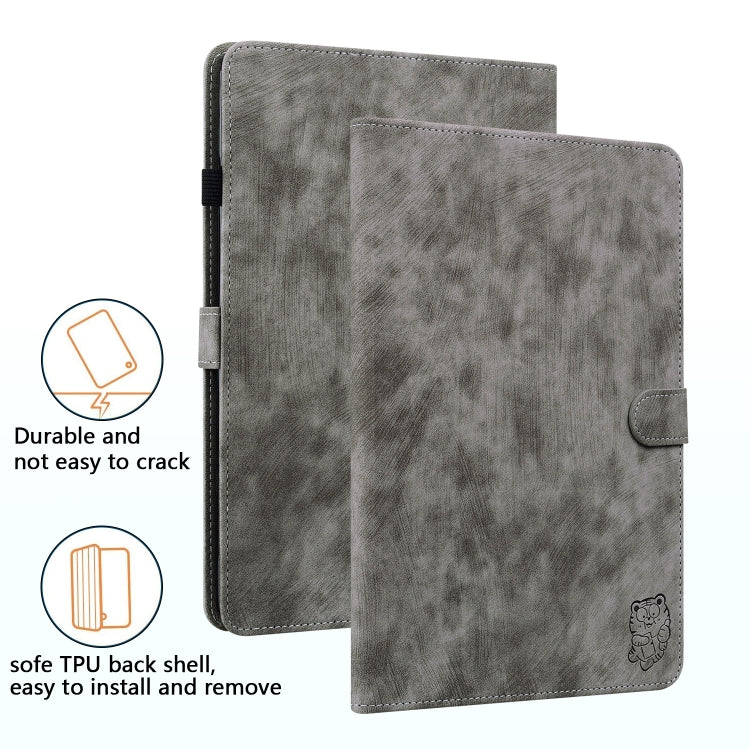 For Lenovo Tab P11 Gen 2 11.5 Tiger Pattern Flip Leather Tablet Case