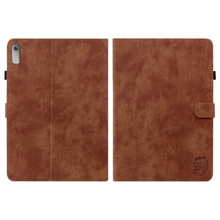 For Lenovo Tab P11 Gen 2 11.5 Tiger Pattern Flip Leather Tablet Case