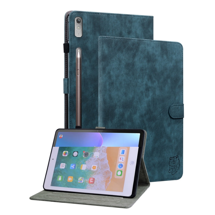 For Lenovo Tab P11 Pro Gen 2 11.2 Tiger Pattern Flip Leather Tablet Case