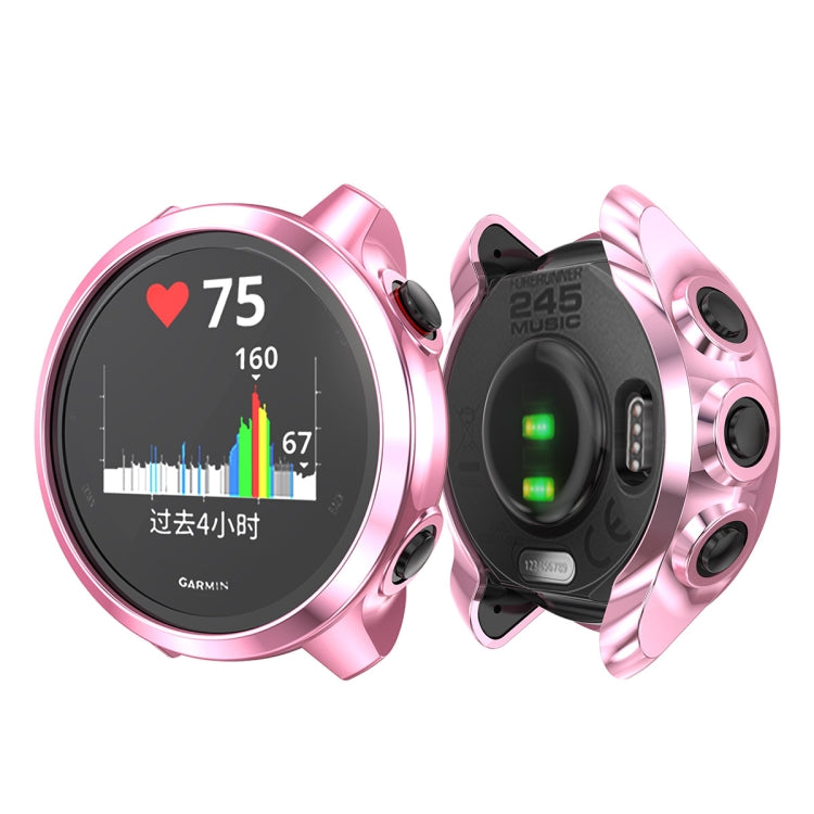 For Garmin Forerunner 245 TPU Electroplated Watch Case