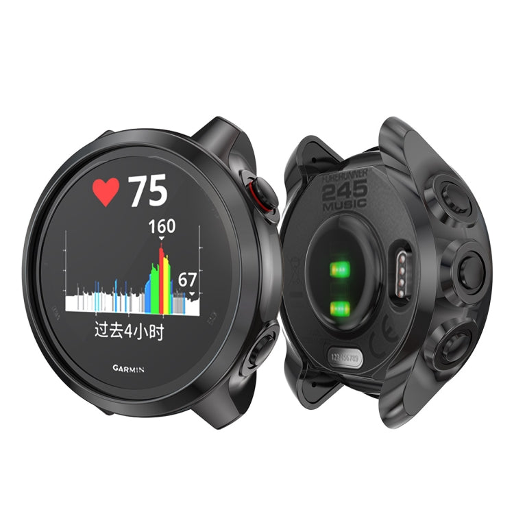 For Garmin Forerunner 245 TPU Electroplated Watch Case