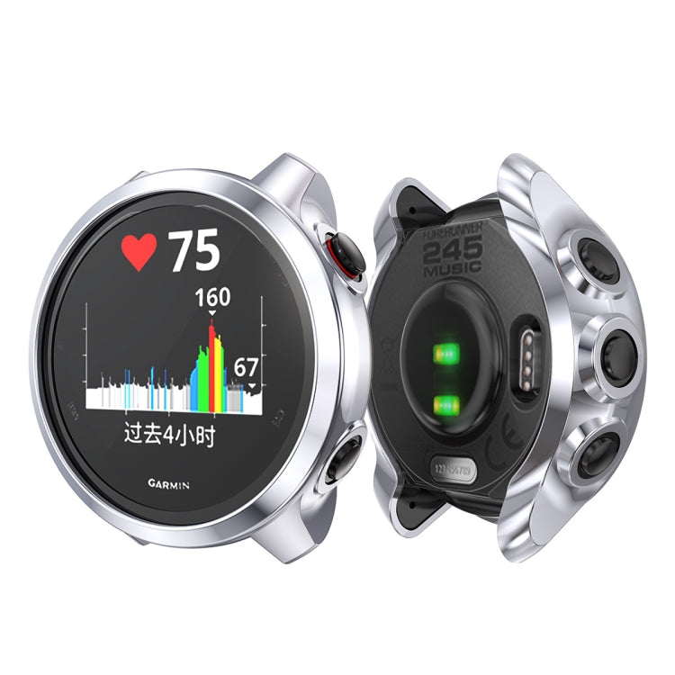 For Garmin Forerunner 245 TPU Electroplated Watch Case