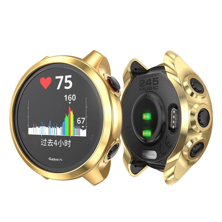 For Garmin Forerunner 245 TPU Electroplated Watch Case