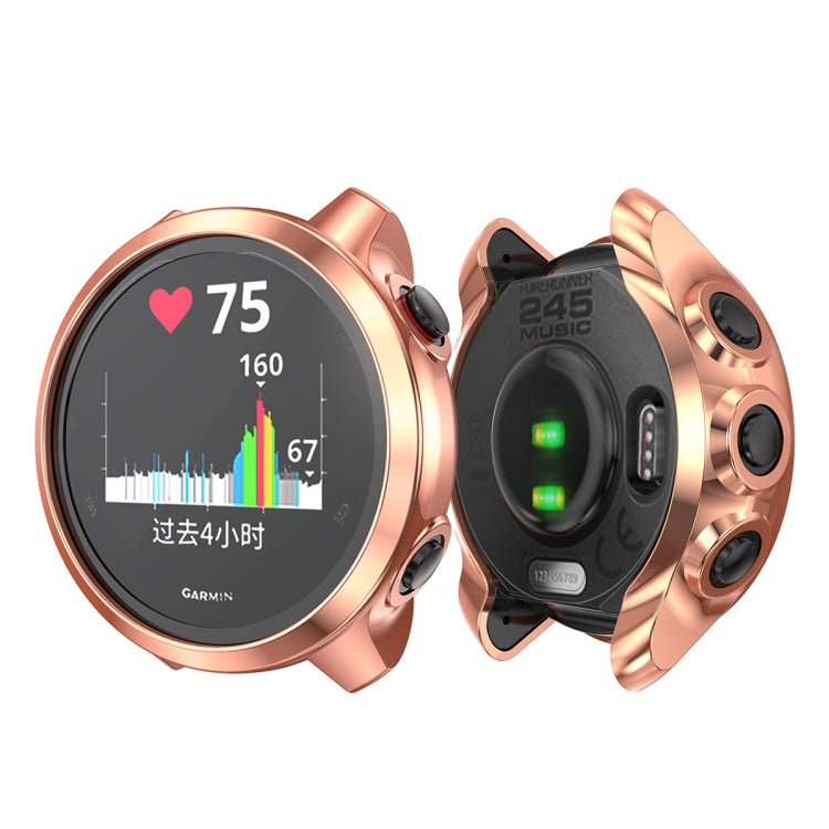 For Garmin Forerunner 245 TPU Electroplated Watch Case