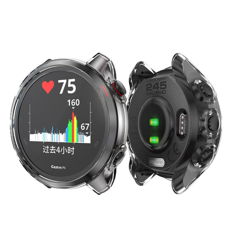 For Garmin Forerunner 245 TPU Electroplated Watch Case