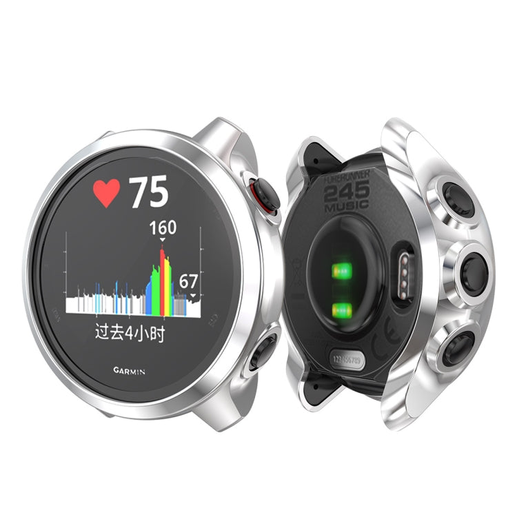 For Garmin Forerunner 245 TPU Electroplated Watch Case