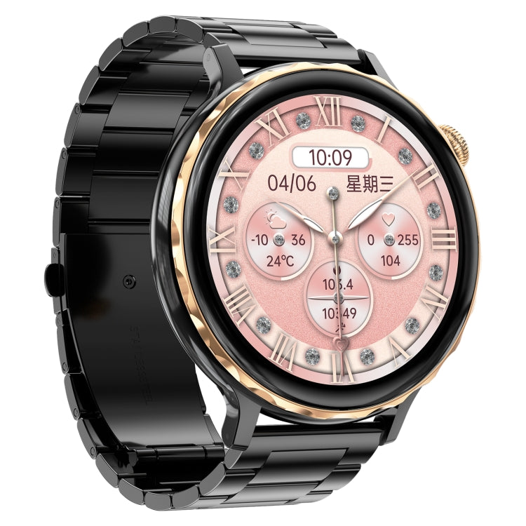 T21 1.32 inch Steel Band IP67 Waterproof Smart Watch, Support Heart Rate / Sleep Monitoring