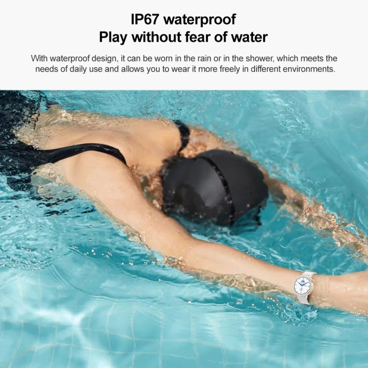T21 1.32 inch Steel Band IP67 Waterproof Smart Watch, Support Heart Rate / Sleep Monitoring
