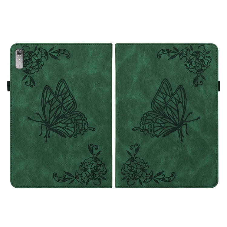 For Lenovo Tab P11 Gen 2 11.5 Butterfly Flower Embossed Leather Tablet Case