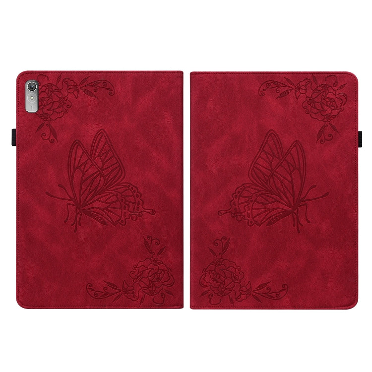 For Lenovo Tab P11 Gen 2 11.5 Butterfly Flower Embossed Leather Tablet Case