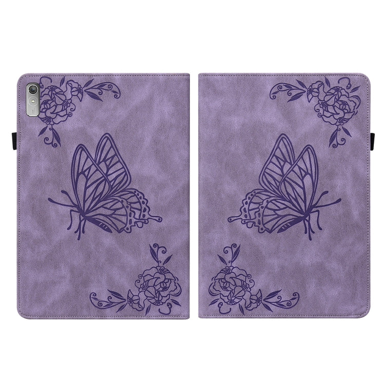 For Lenovo Tab P11 Gen 2 11.5 Butterfly Flower Embossed Leather Tablet Case