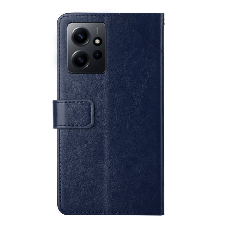 For Xiaomi Redmi Note 12 4G Global HT01 Y-shaped Pattern Flip Leather Phone Case
