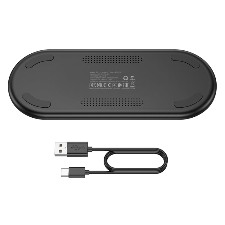 Borofone BQ19 15W 3 in 1 Poweful Wireless Fast Charger