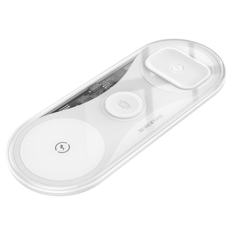 Borofone BQ19 15W 3 in 1 Poweful Wireless Fast Charger