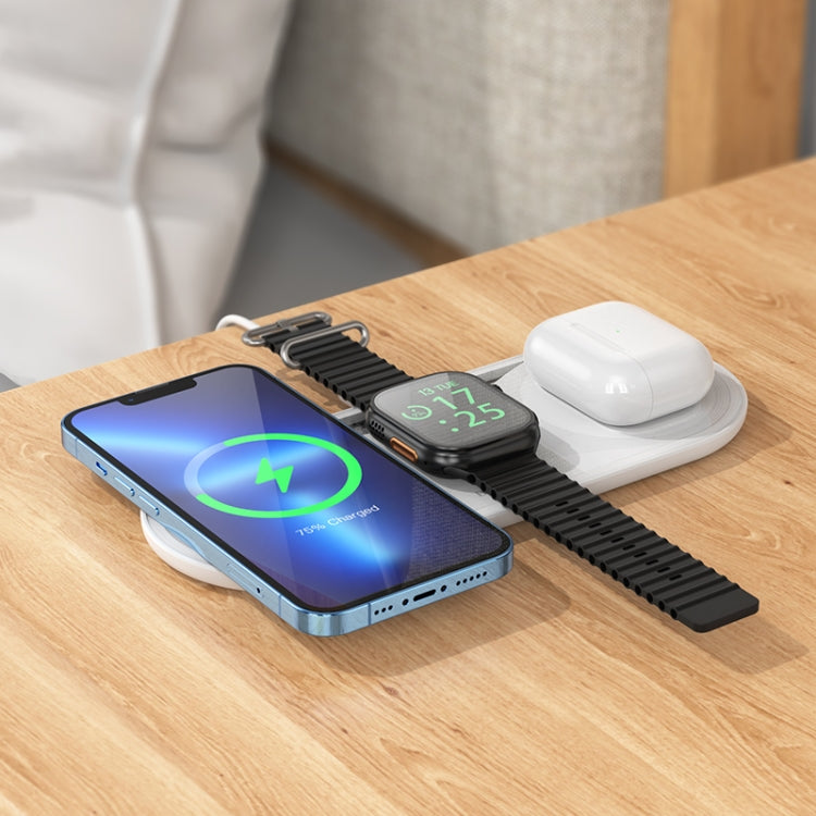 Borofone BQ19 15W 3 in 1 Poweful Wireless Fast Charger