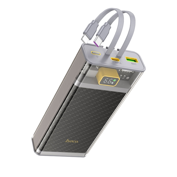 hoco J104A Discovery Edition 22.5W 20000mAh Fully Compatible Power Bank with Cable(Grey)