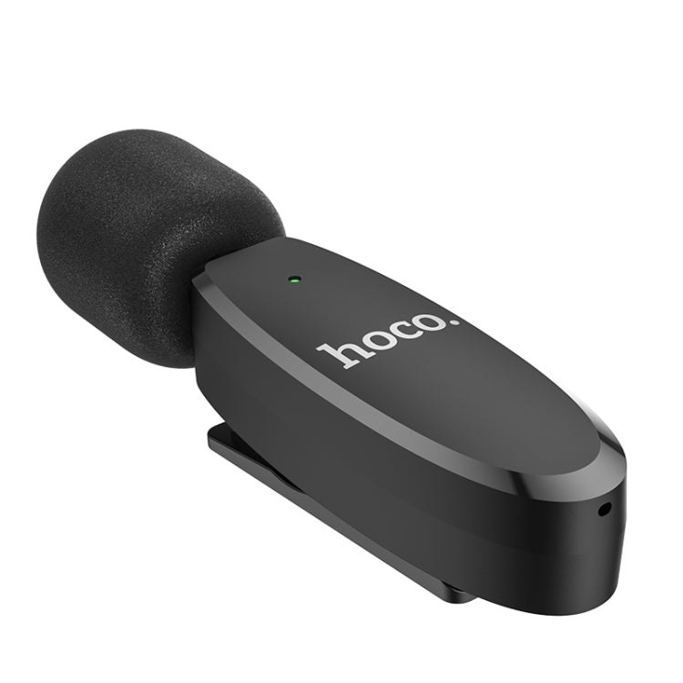 hoco L15 8 Pin Wireless Lavalier Digital Microphone(Black)