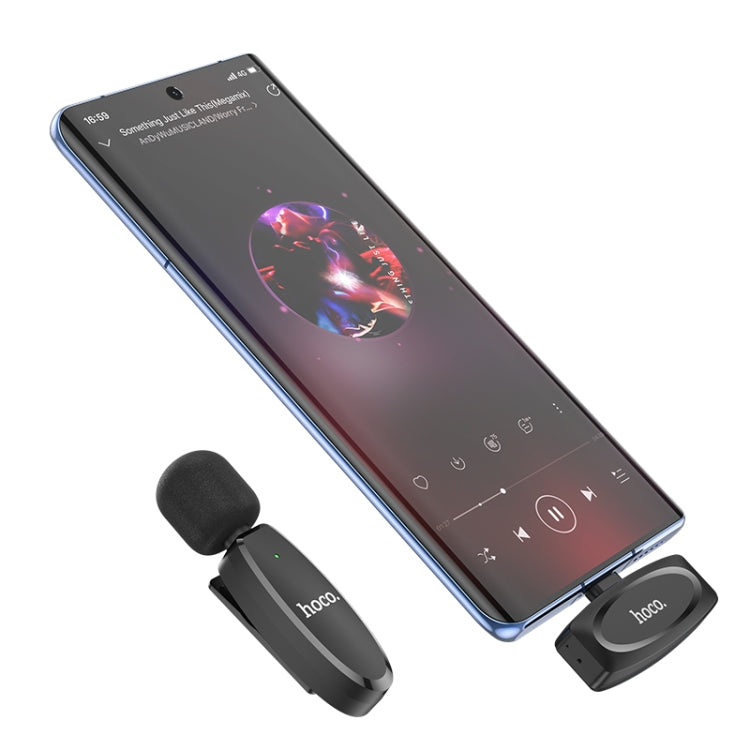 hoco L15 USB-C/Type-C Wireless Lavalier Digital Microphone(Black)