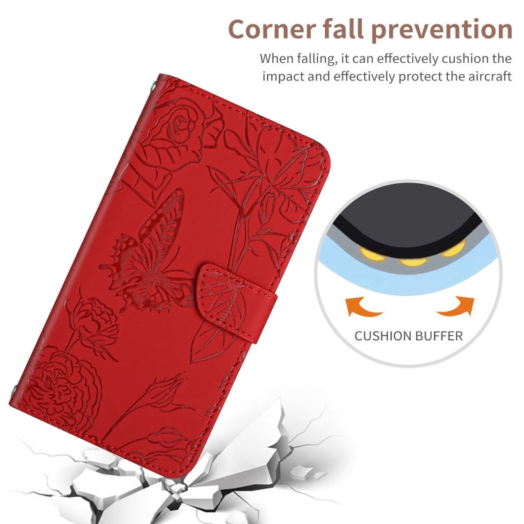 For Xiaomi Redmi Note 12 4G Global HT03 Skin Feel Butterfly Embossed Flip Leather Phone Case
