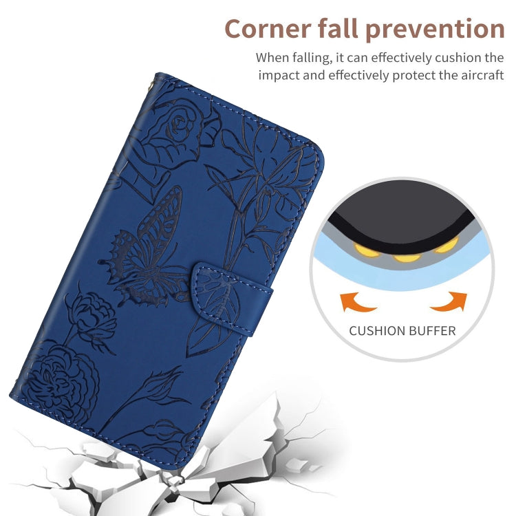 For Xiaomi Redmi Note 12 4G Global HT03 Skin Feel Butterfly Embossed Flip Leather Phone Case