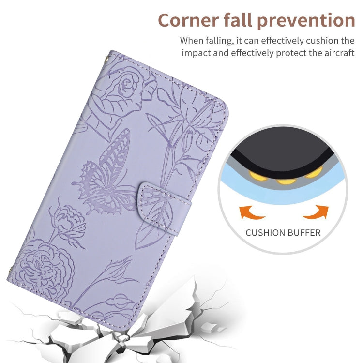 For Xiaomi Redmi Note 12 4G Global HT03 Skin Feel Butterfly Embossed Flip Leather Phone Case