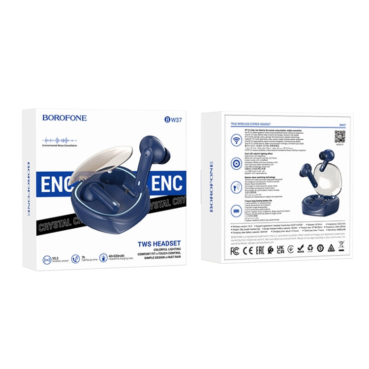 Borofone BW37 Amused TWS ENC Noise Reduction Wireless Bluetooth Earphone