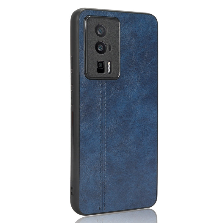 For Xiaomi Redmi K60 5G Sewing Cow Pattern Skin PC + PU + TPU Phone Case