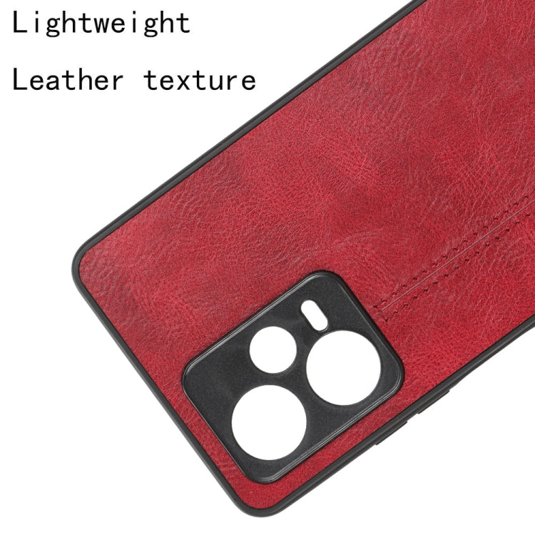 For Xiaomi Redmi Note 12 Pro 5G Sewing Cow Pattern Skin PC + PU + TPU Phone Case