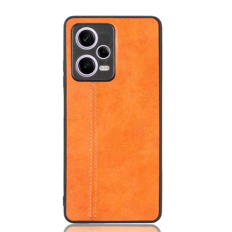 For Xiaomi Redmi Note 12 Pro 5G Sewing Cow Pattern Skin PC + PU + TPU Phone Case