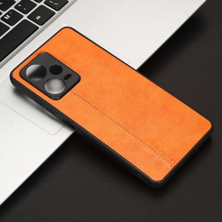 For Xiaomi Redmi Note 12 Pro 5G Sewing Cow Pattern Skin PC + PU + TPU Phone Case