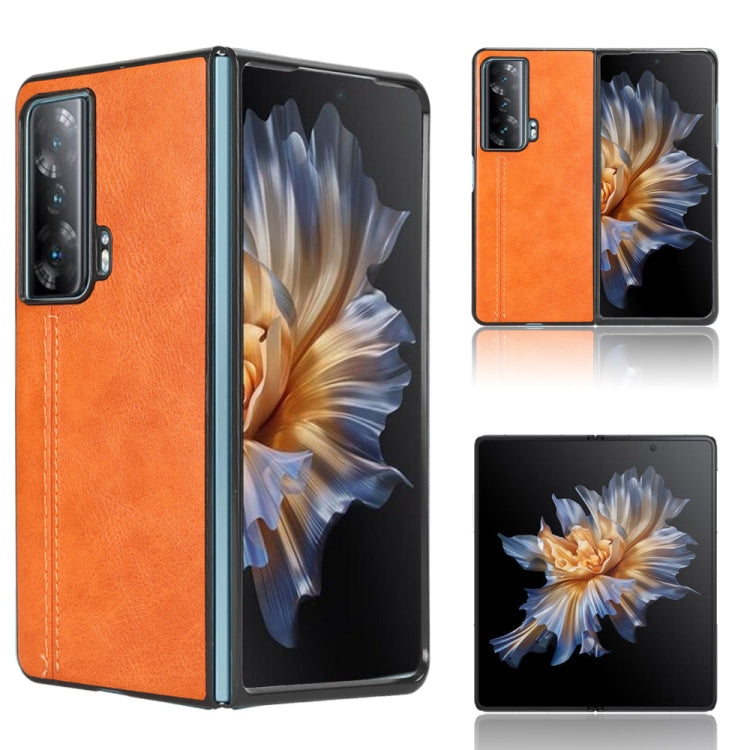 For Honor Magic Vs Sewing Cow Pattern Skin PC + PU + TPU Phone Case