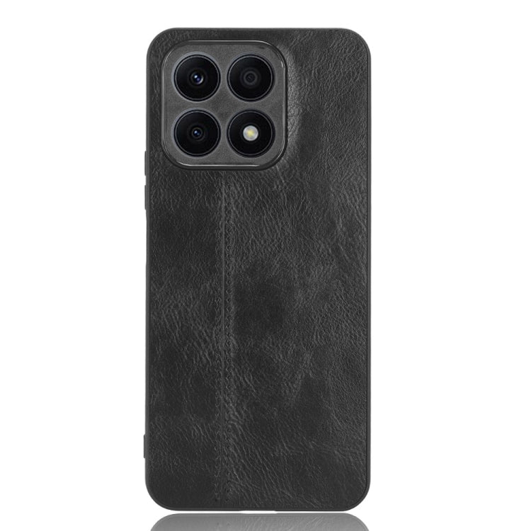 For Honor X8a Sewing Cow Pattern Skin PC + PU + TPU Phone Case