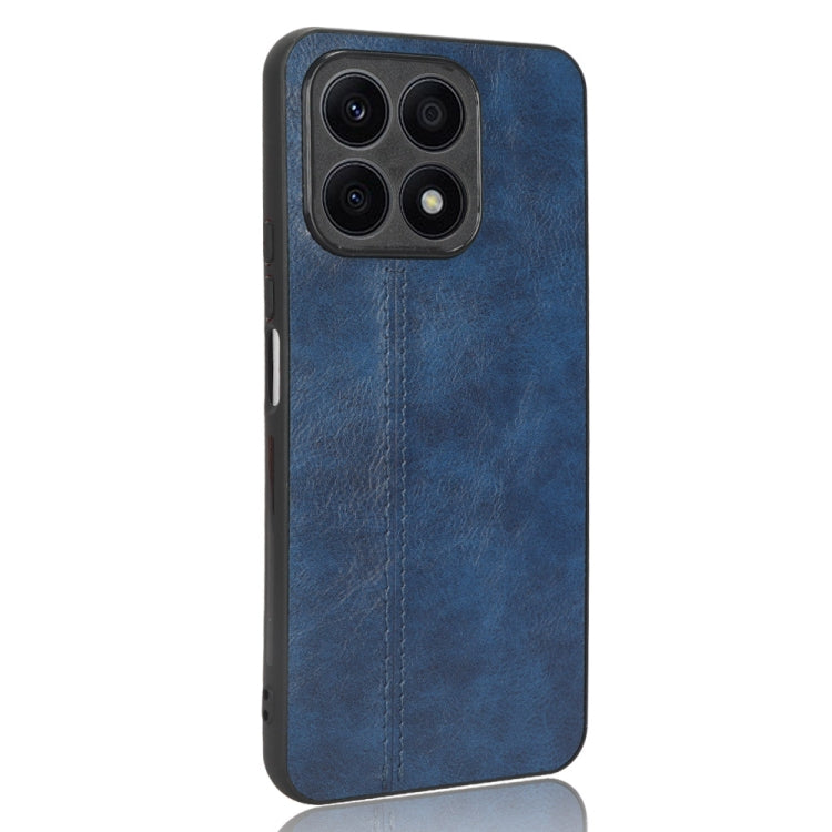 For Honor X8a Sewing Cow Pattern Skin PC + PU + TPU Phone Case