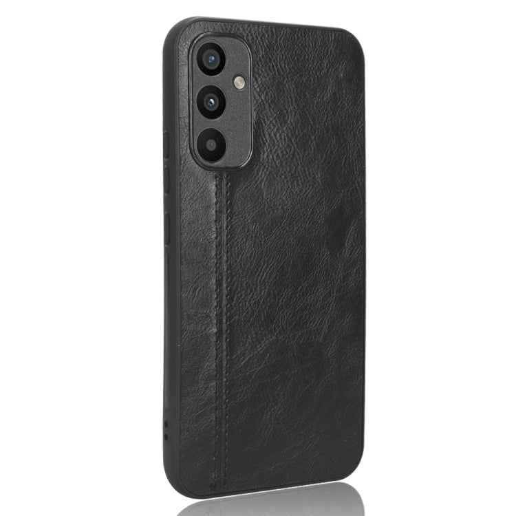 For Samsung Galaxy A34 5G Sewing Cow Pattern Skin PC + PU + TPU Phone Case