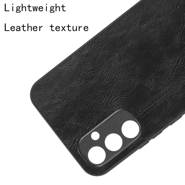 For Samsung Galaxy A34 5G Sewing Cow Pattern Skin PC + PU + TPU Phone Case