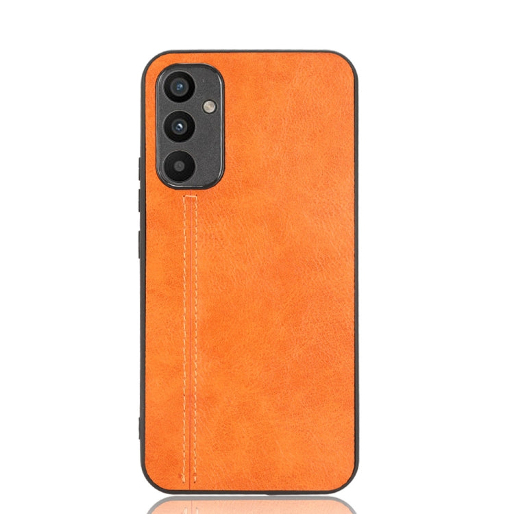 For Samsung Galaxy A34 5G Sewing Cow Pattern Skin PC + PU + TPU Phone Case